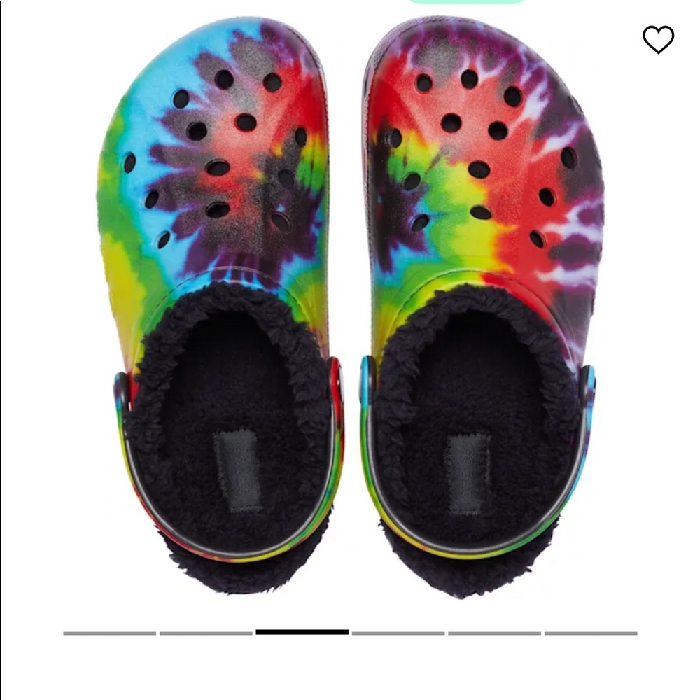 CROCS BAYA LINED TIE-DYE GRAPHIC CLOG
